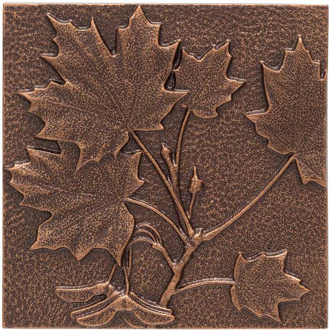 Maple Leaf 8 inch X 8 inch Indoor Outdoor Wall Decor